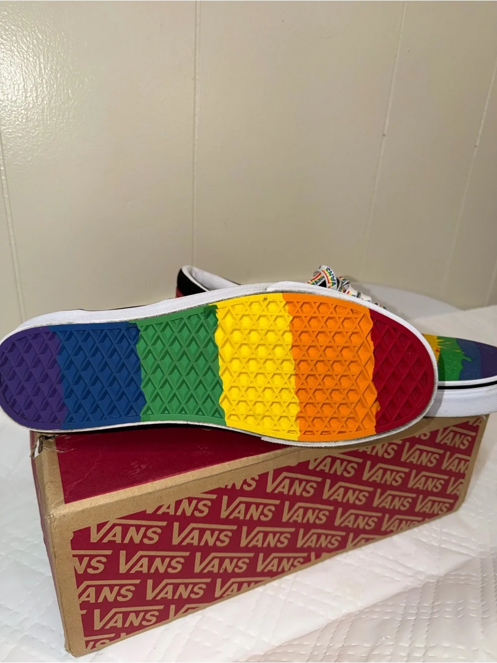 Vans Rainbow Drip Low-Top Sneakers - Black/Multi